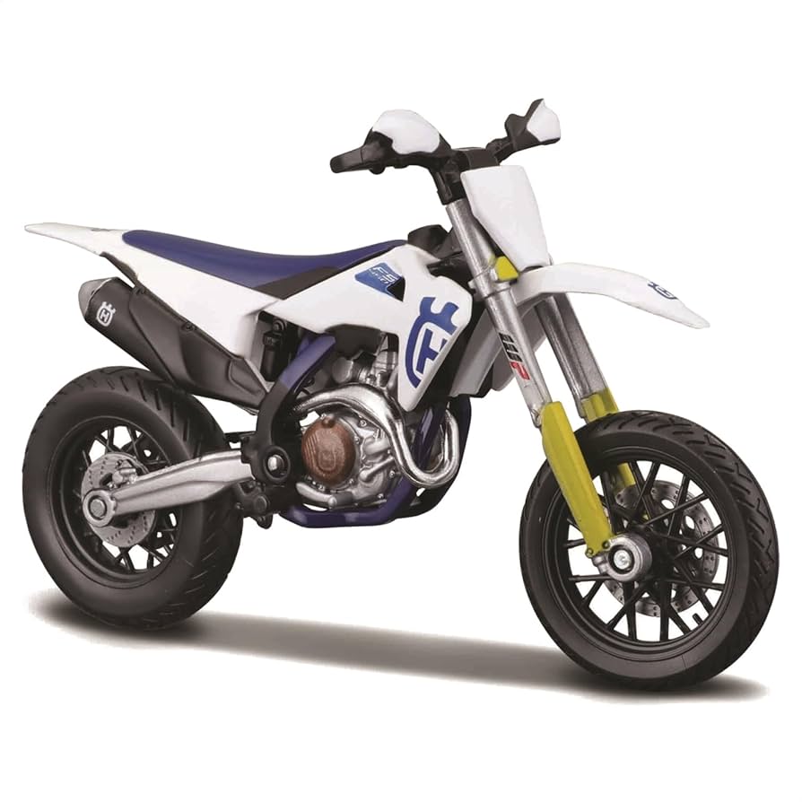 Bburago Husqvarna FS 450 Supermoto – Moto a Escala 1:18 (Coleccionistas)
