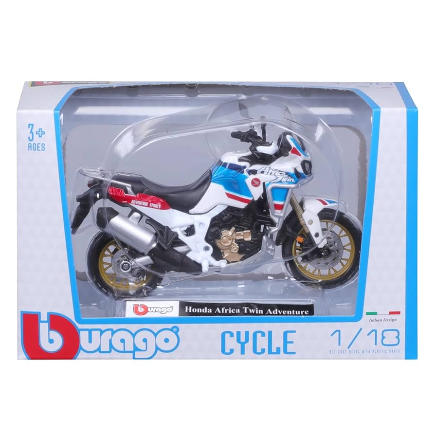 Bburago Honda Africa Twin Adventure – Moto a Escala 1:18 (Modelo 51082)