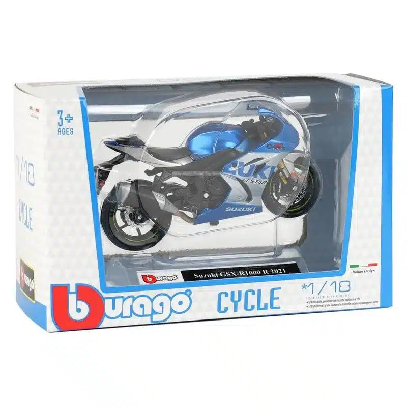 Suzuki GSX-R1000 R 2021 1:18 – Moto en Miniatura Coleccionable